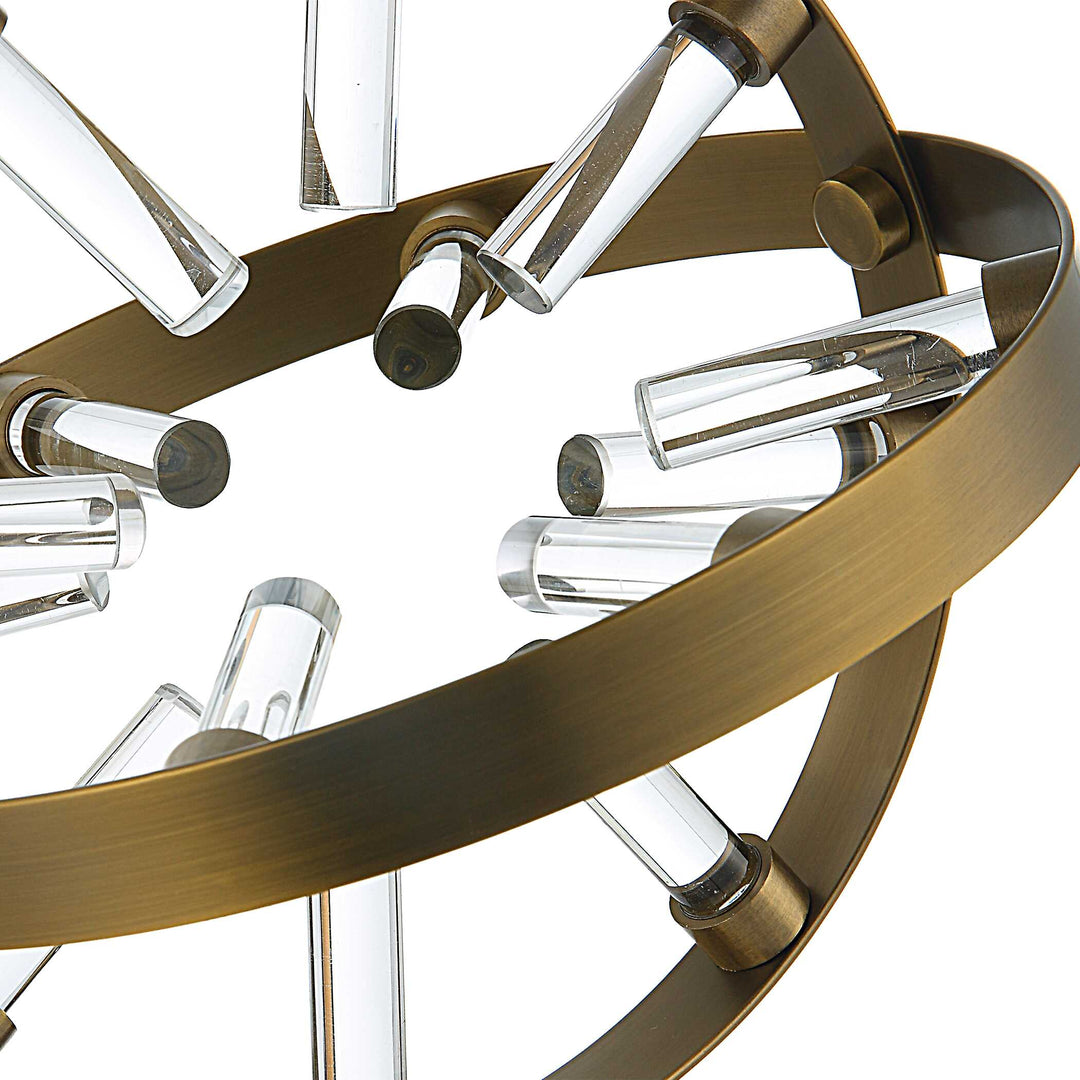 Realm Spherical Brass Sculptures Set Of 2 Accessories Uttermost