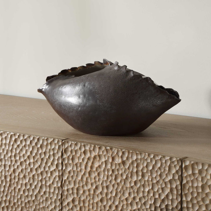 Blossom Bronzed Metallic Vase Accessories Uttermost