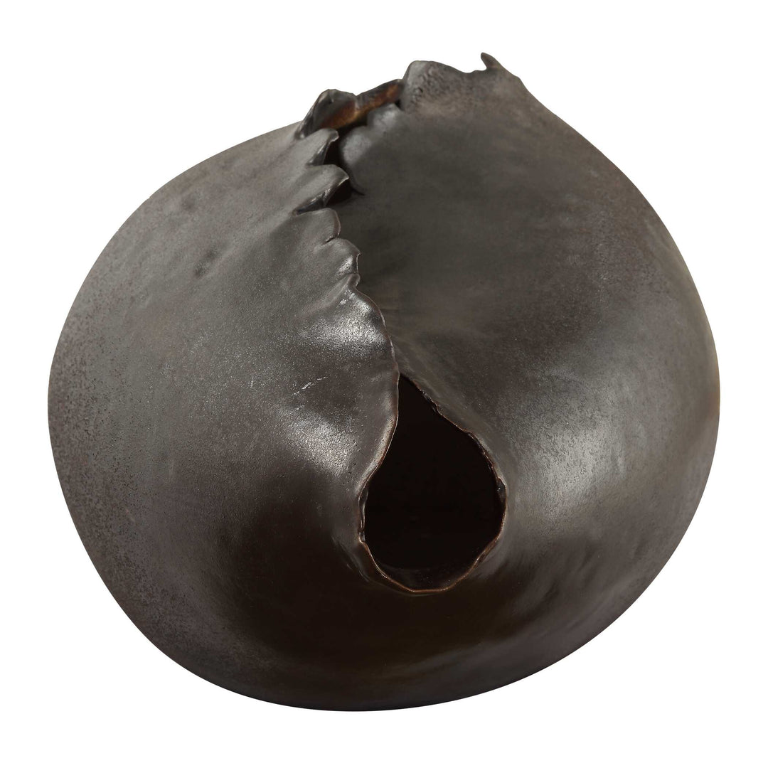 Blossom Bronzed Metallic Vase Accessories Uttermost
