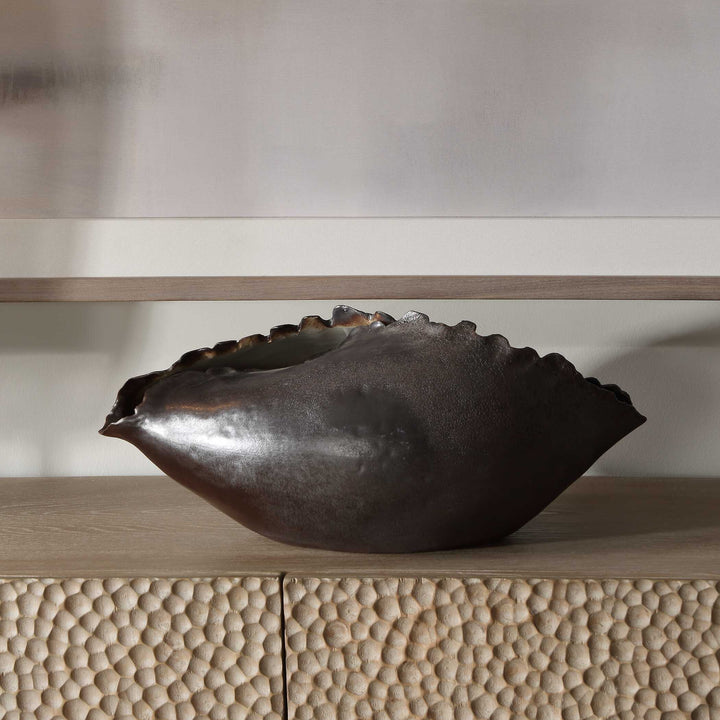 Blossom Bronzed Metallic Vase Accessories Uttermost
