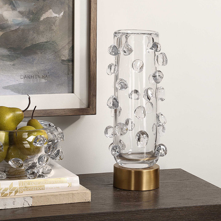 Aura Clear Glass Vase Accessories Uttermost