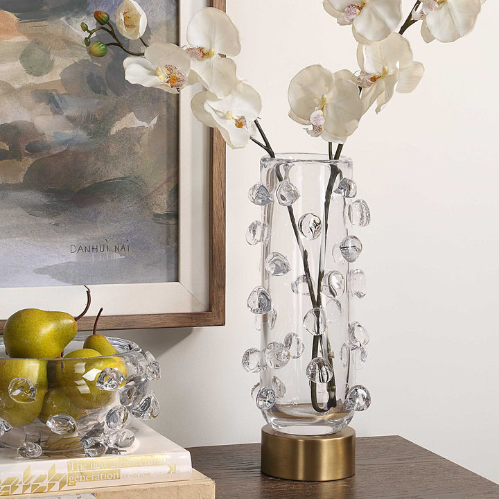 Aura Clear Glass Vase Accessories Uttermost