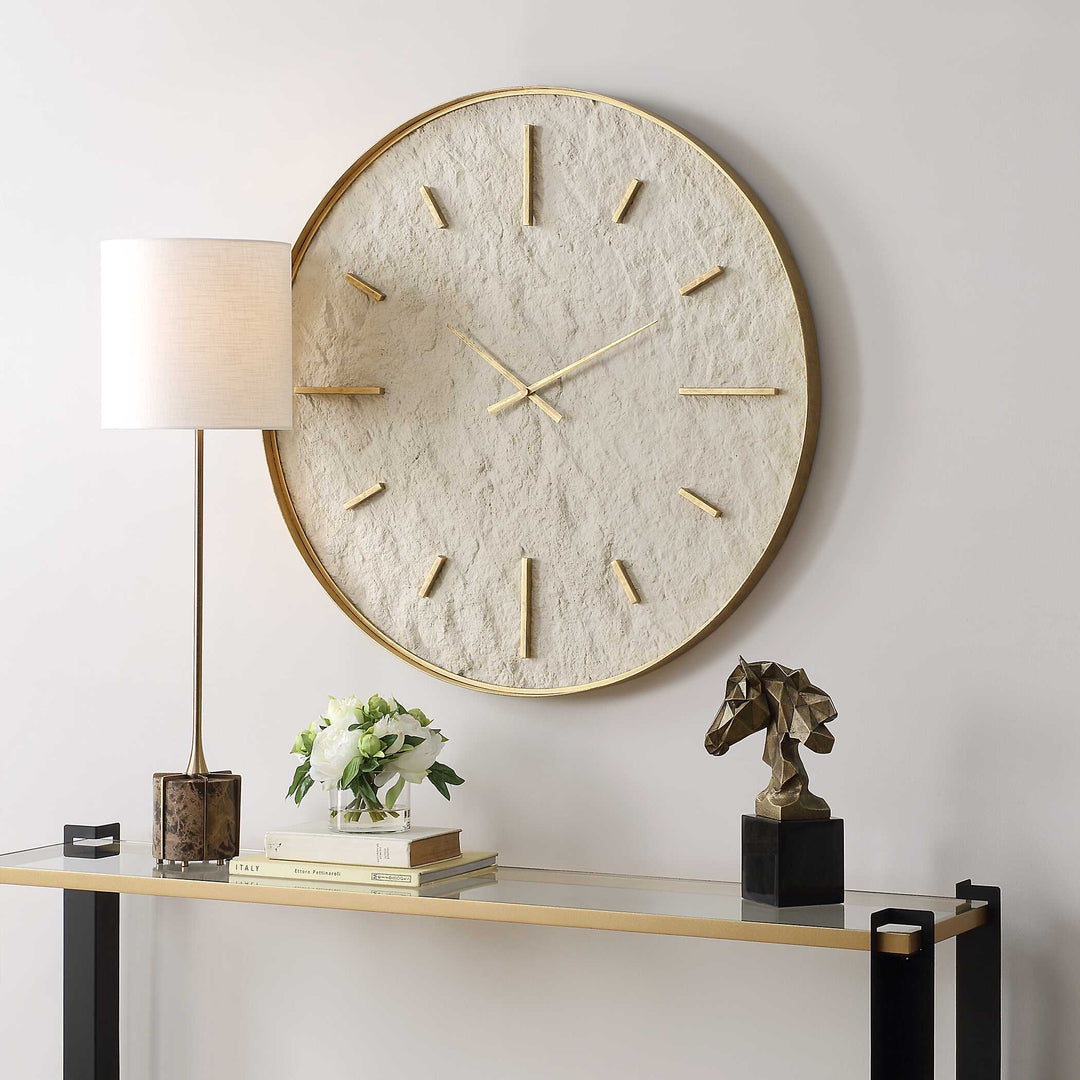 Stone Serenity Wall Clock Accessories Uttermost