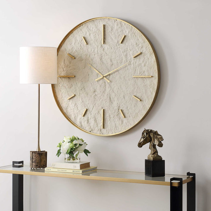 Stone Serenity Wall Clock Accessories Uttermost