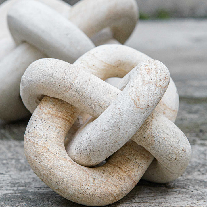 Limestone Link Sculptures Set of 2 Accessories Uttermost