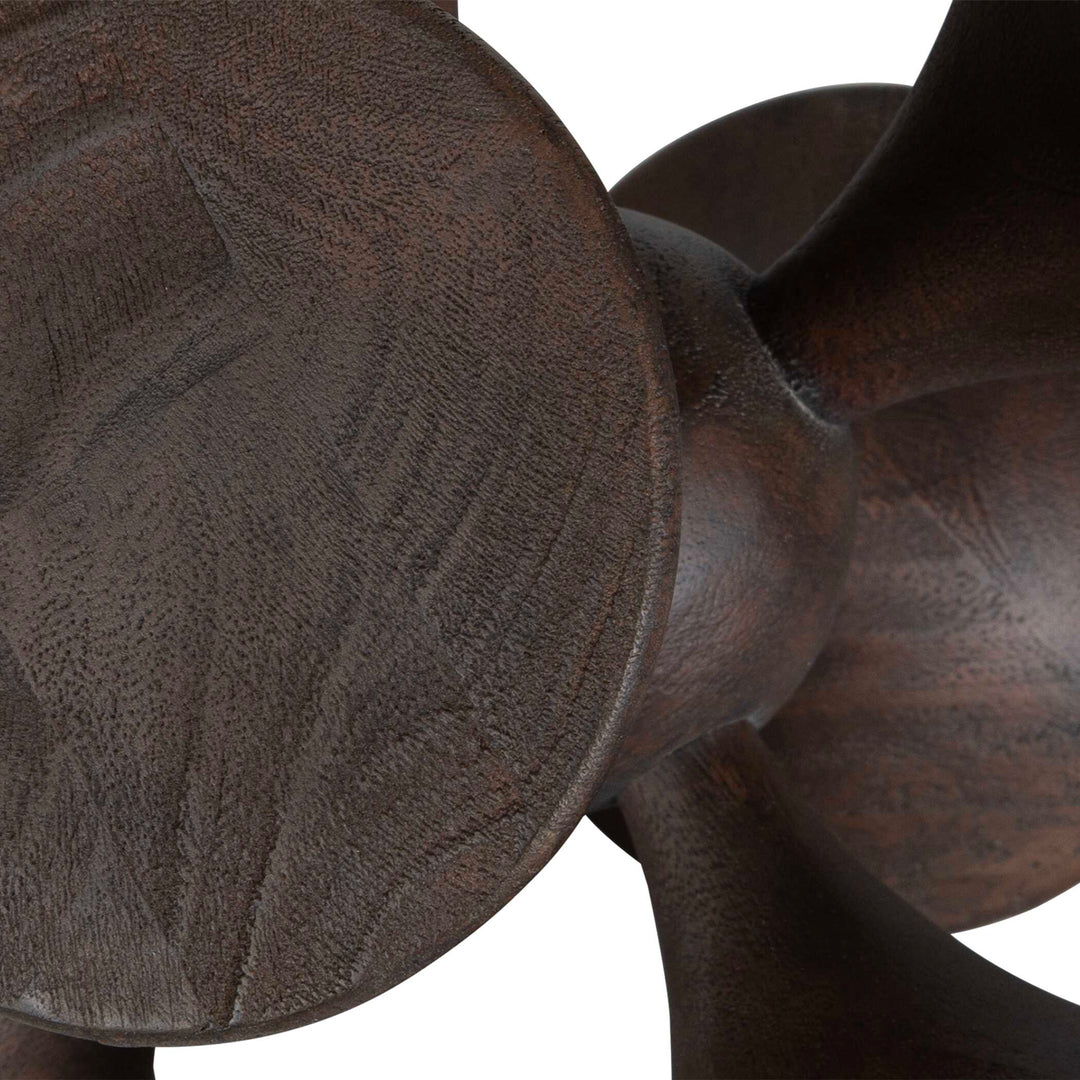 Balanced Harmony Dark Wooden Sculptures Set of 2 Accessories Uttermost
