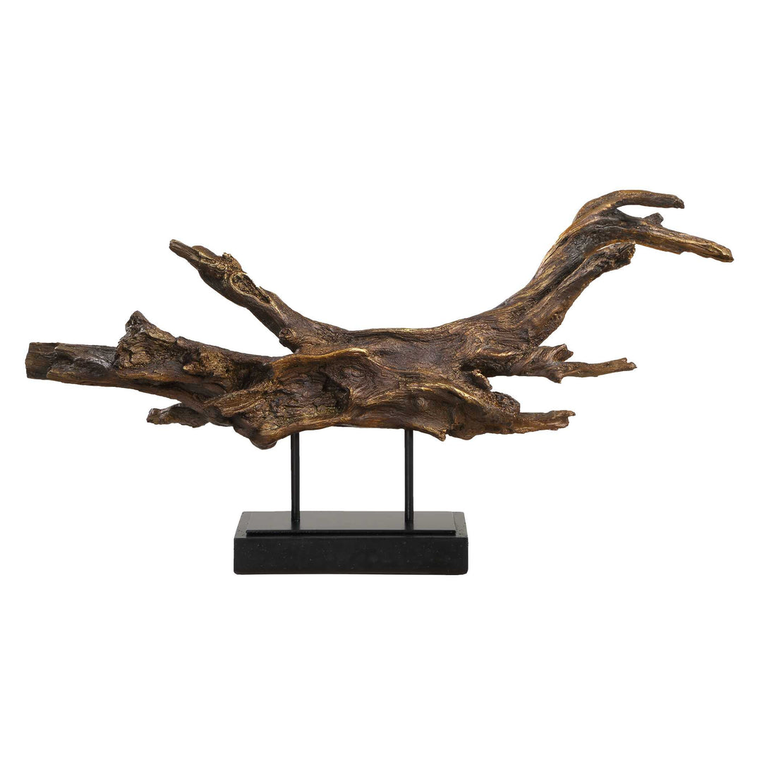 Gilded Sculpture Branch Accessories Uttermost