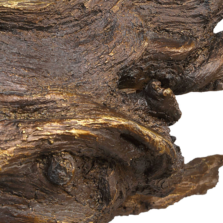 Gilded Sculpture Branch Accessories Uttermost