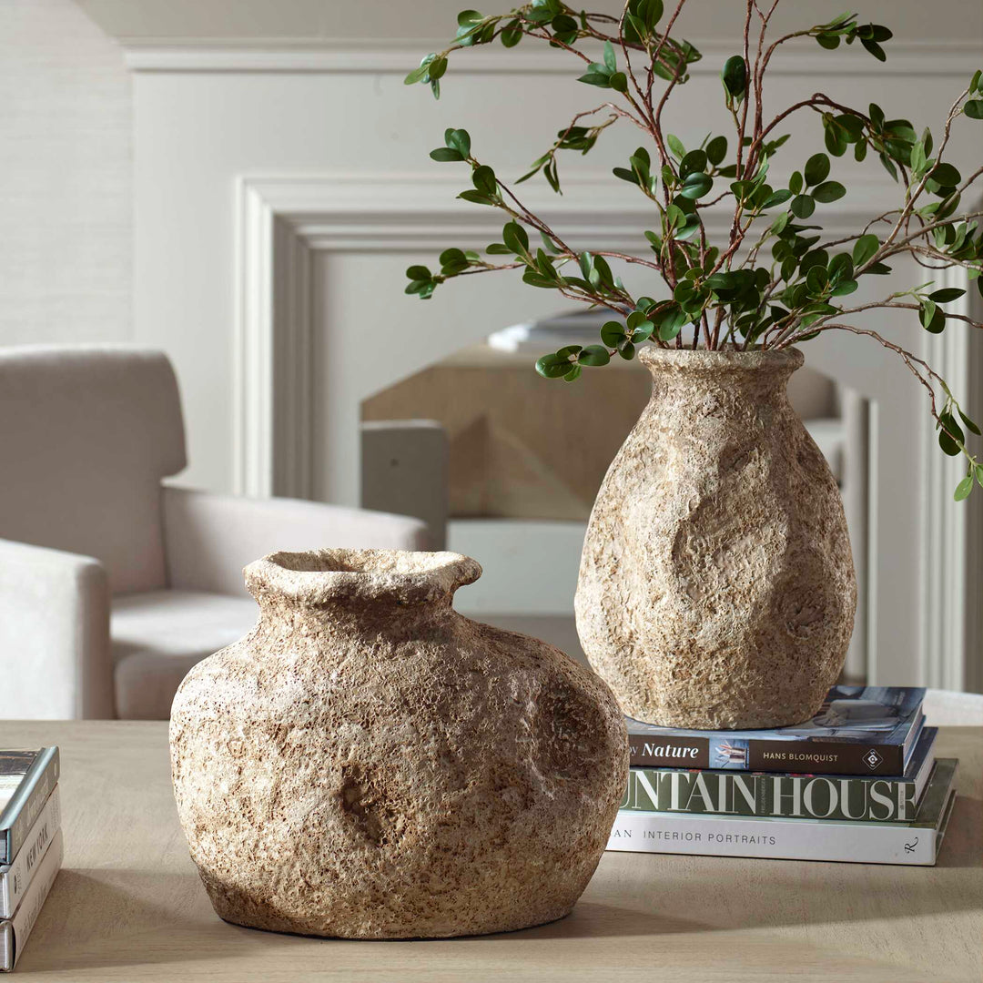 Ancient Echos Vases Set of 2 Accessories Uttermost