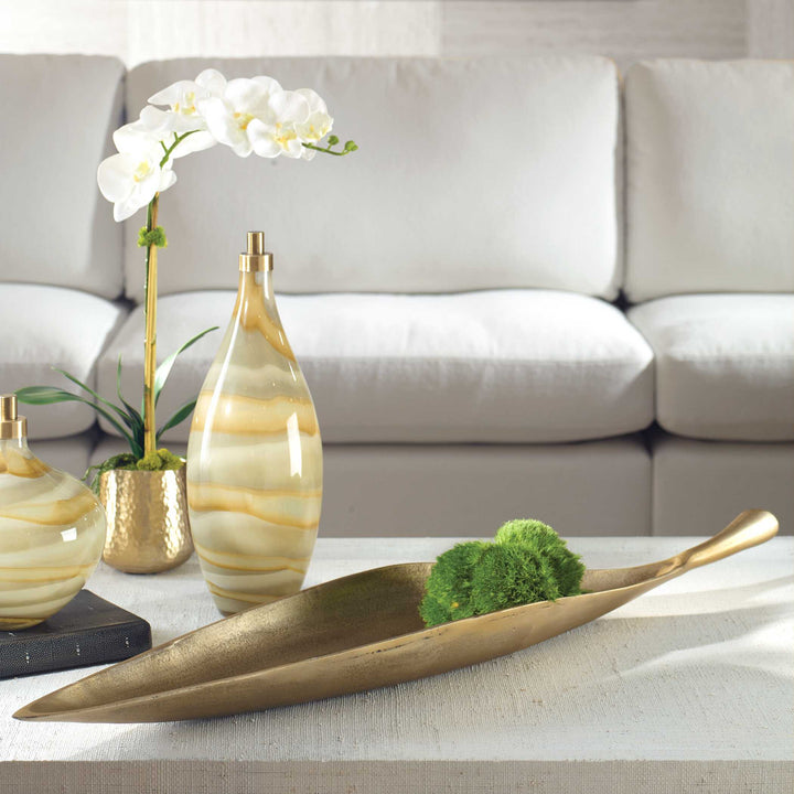Botanica Aged Brass Bowl Accessories Uttermost