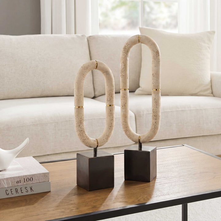 Oval Sculptures Fusion Set of 2 Accessories Uttermost