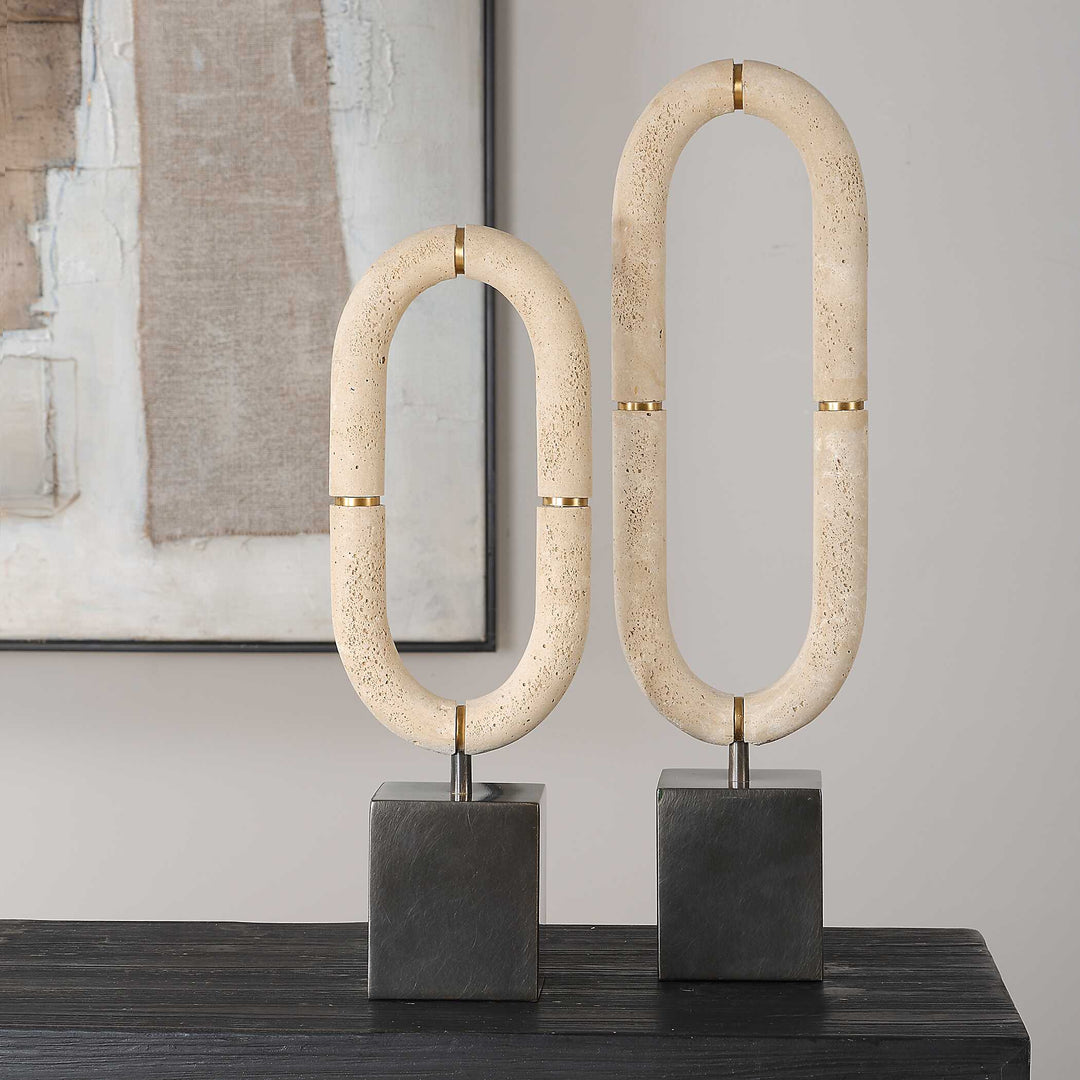 Oval Sculptures Fusion Set of 2 Accessories Uttermost