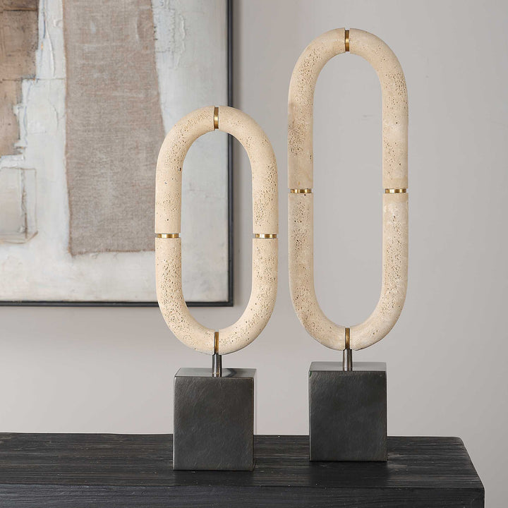 Oval Sculptures Fusion Set of 2 Accessories Uttermost