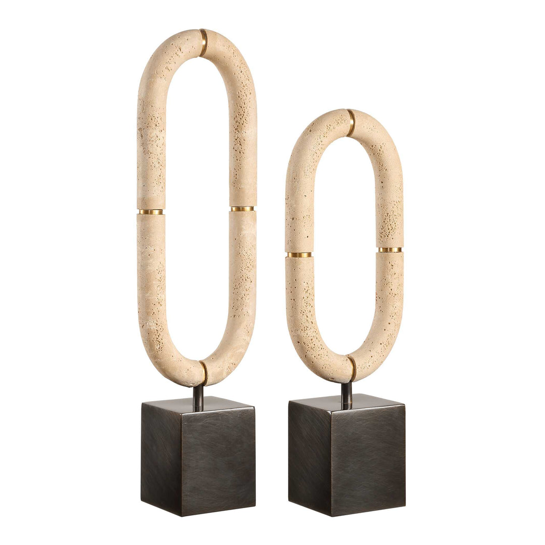 Oval Sculptures Fusion Set of 2 Accessories Uttermost