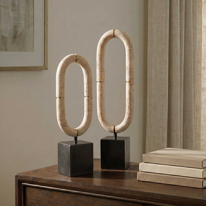 Oval Sculptures Fusion Set of 2 Accessories Uttermost