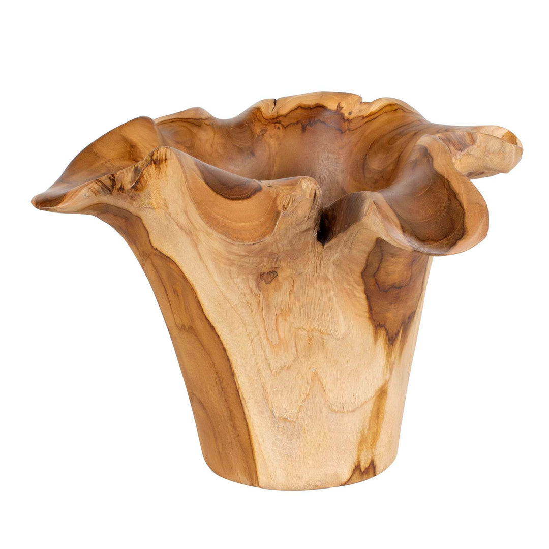 Teak Flow Natural Outdoor Bowl Accessories Uttermost