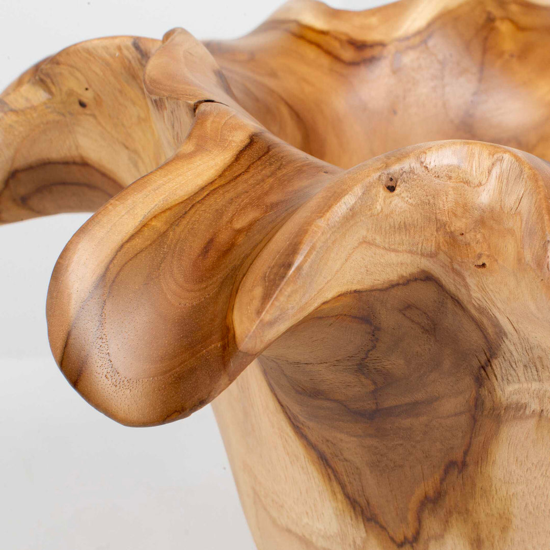 Teak Flow Natural Outdoor Bowl Accessories Uttermost