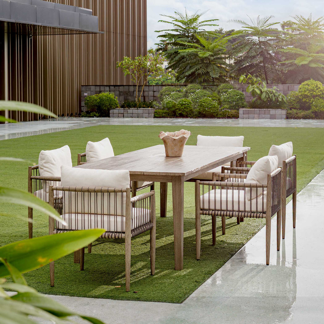 Teak Flow Natural Outdoor Bowl Accessories Uttermost