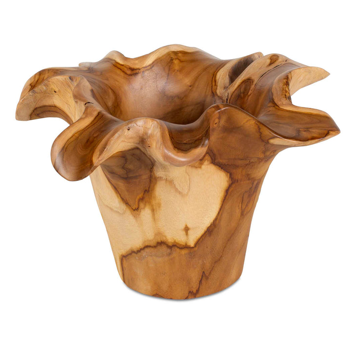 Teak Flow Natural Outdoor Bowl Accessories Uttermost