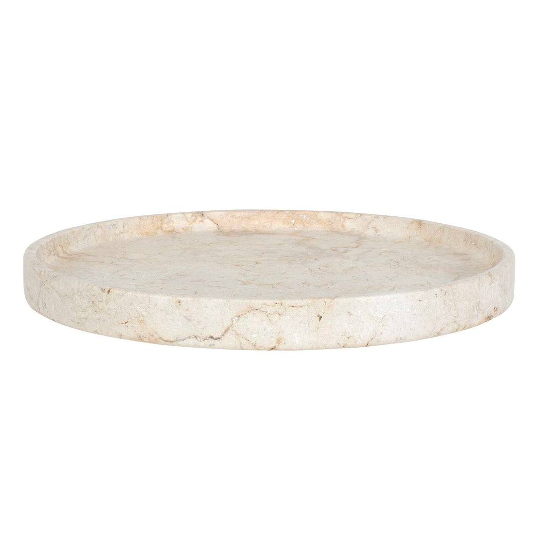 Travessa Outdoor Round Stone Tray Accessories Uttermost