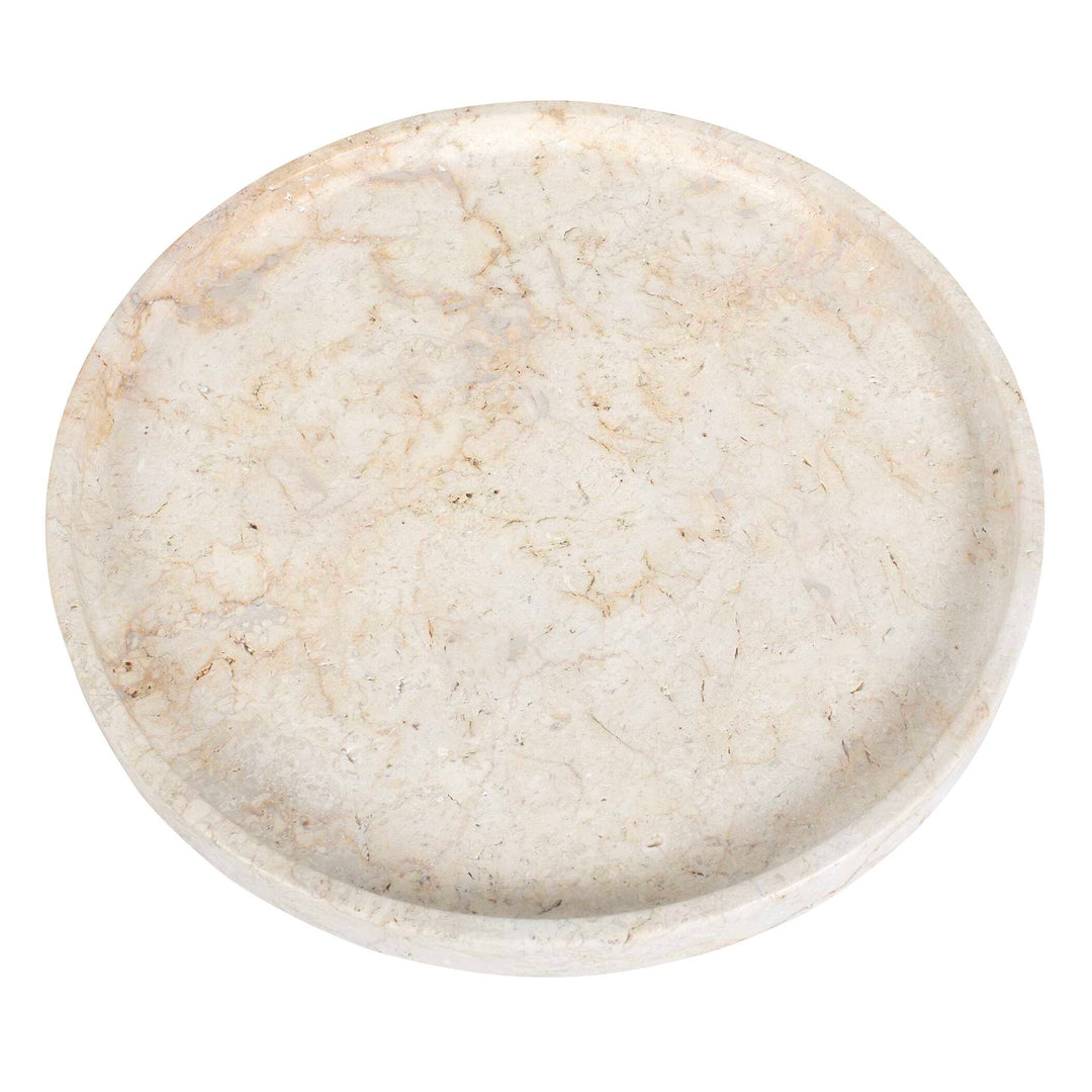 Travessa Outdoor Round Stone Tray Accessories Uttermost