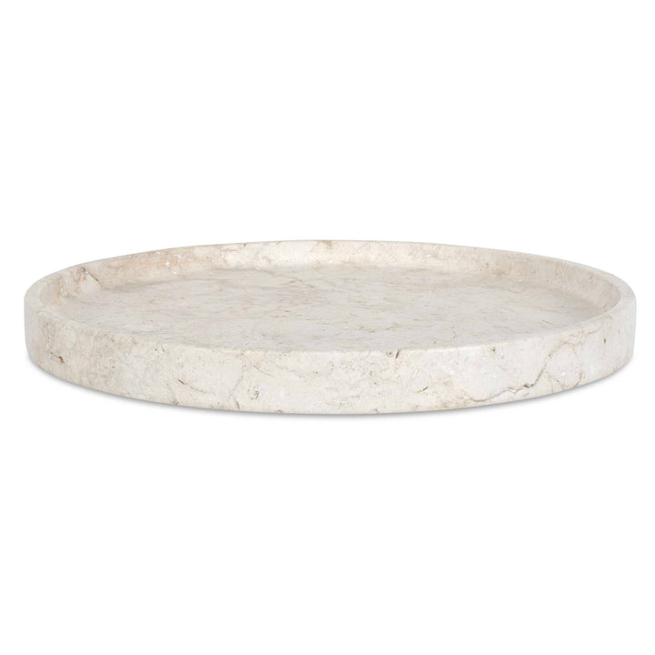 Travessa Outdoor Round Stone Tray Accessories Uttermost