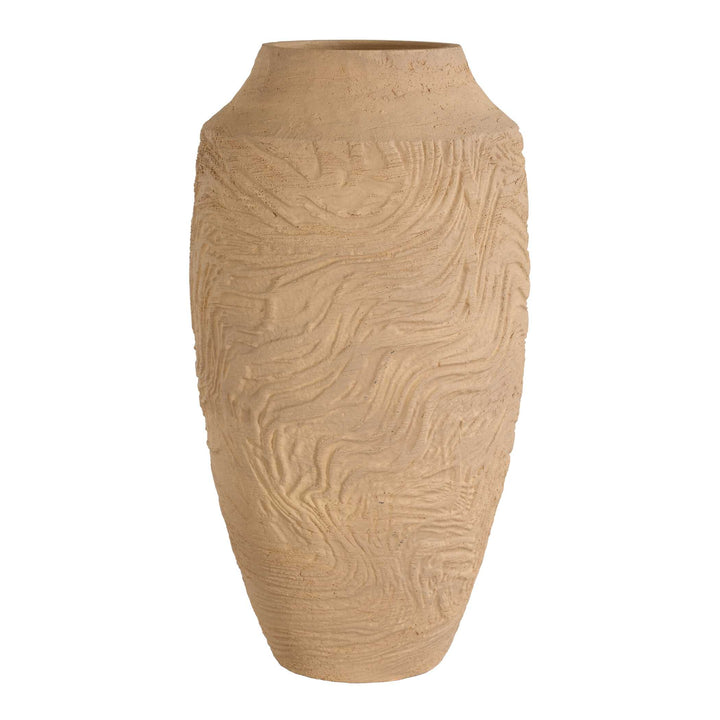 Sandstone Flow Large Terracotta Vase Accessories Uttermost