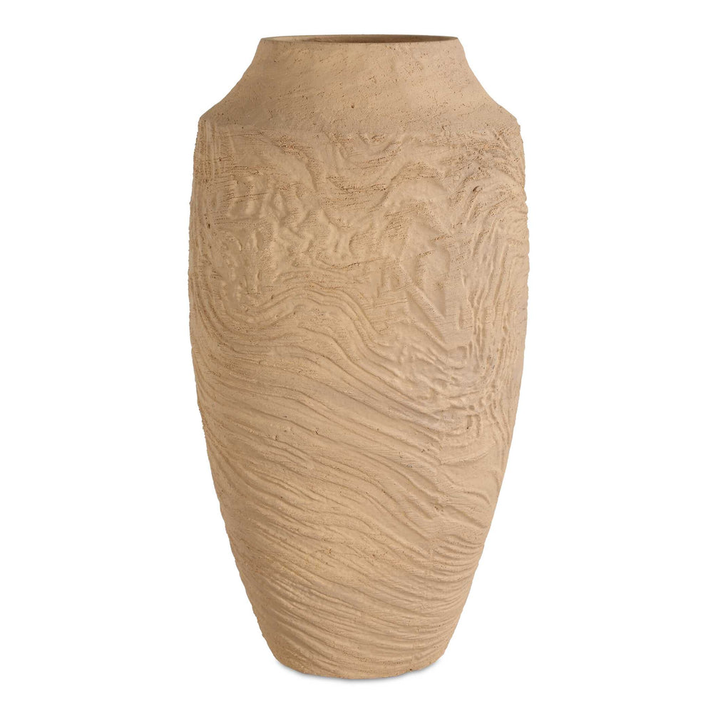 Sandstone Flow Large Terracotta Vase Accessories Uttermost