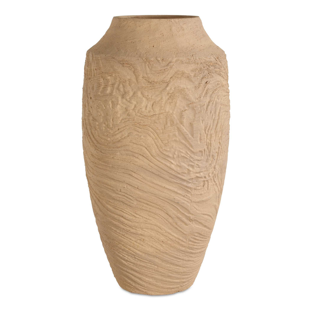 Sandstone Flow Large Terracotta Vase Accessories Uttermost