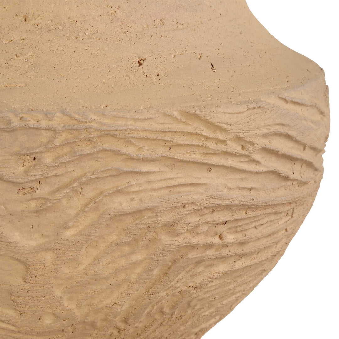 Sandstone Flow Small Terracotta Vase Accessories Uttermost