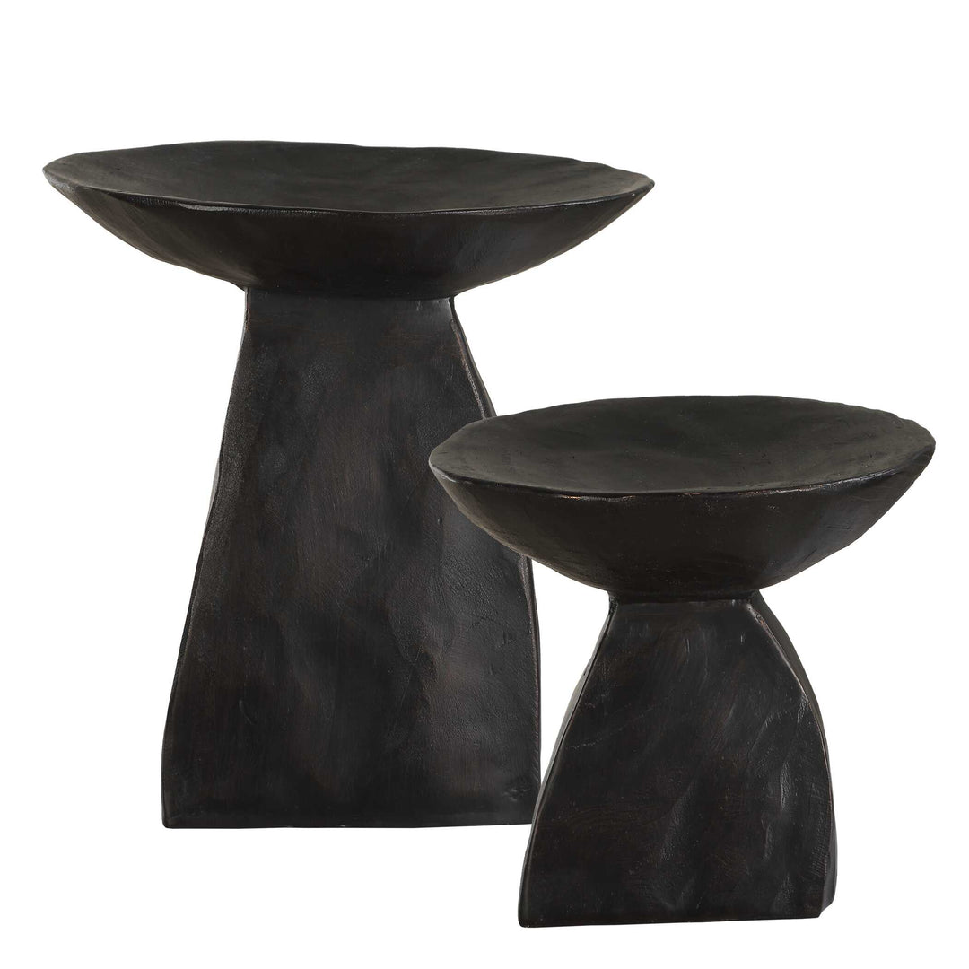 Shadow Pedestal Bowls Set of 2 Accessories Uttermost