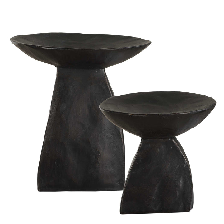 Shadow Pedestal Bowls Set of 2 Accessories Uttermost