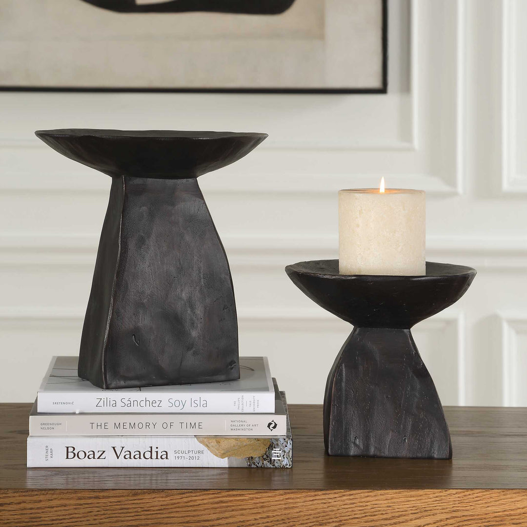 Shadow Pedestal Bowls Set of 2 Accessories Uttermost