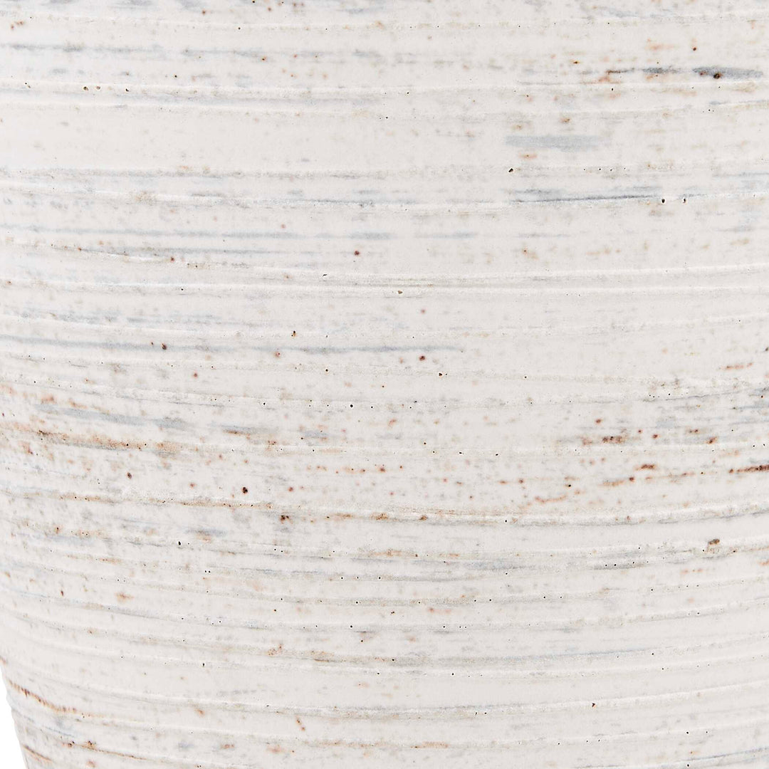 Inara Indoor-Outdoor White Vases Set of 2 Accessories Uttermost