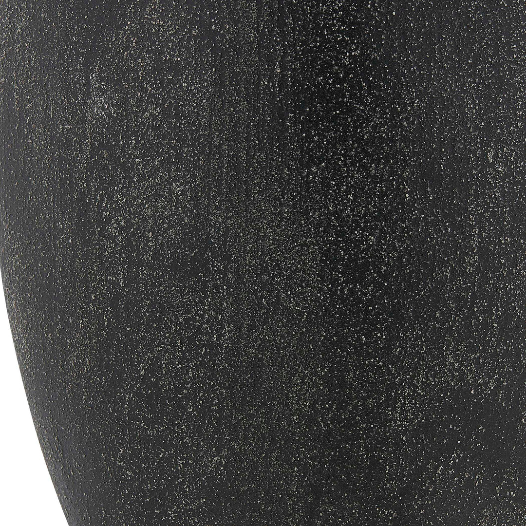 Komorebi Indoor-Outdoor Black Vases Set of 2 Accessories Uttermost