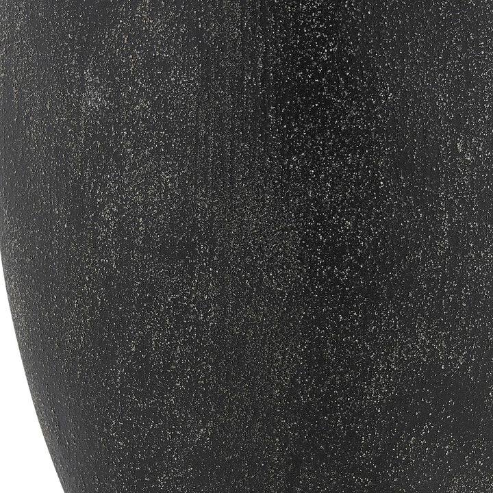 Komorebi Indoor-Outdoor Black Vases Set of 2 Accessories Uttermost