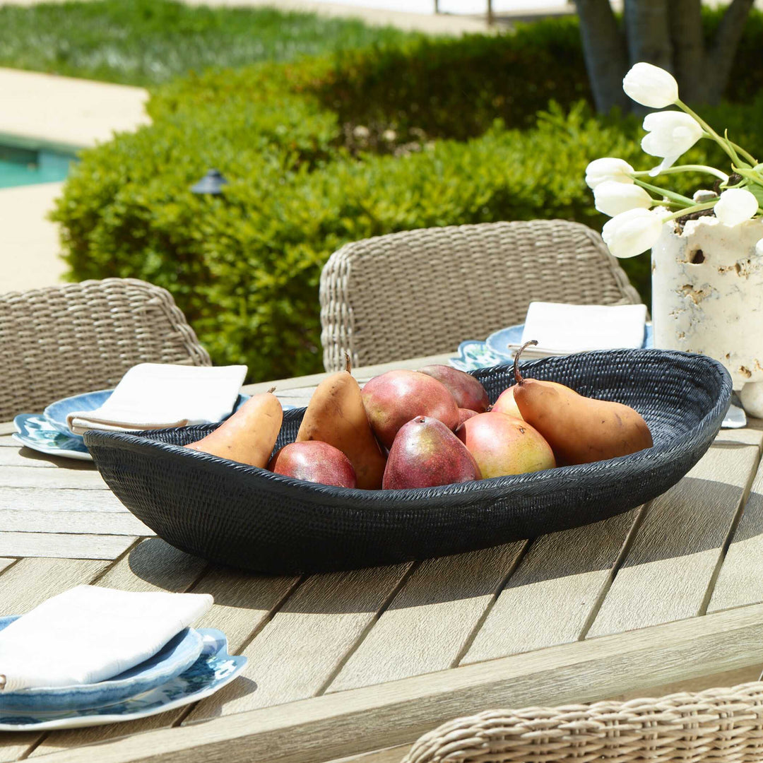 Ember Weave Indoor-Outdoor Oblong Bowl Accessories Uttermost