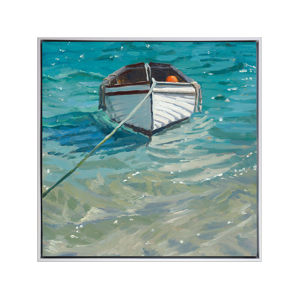 Boat and Buoy Framed Canvas 