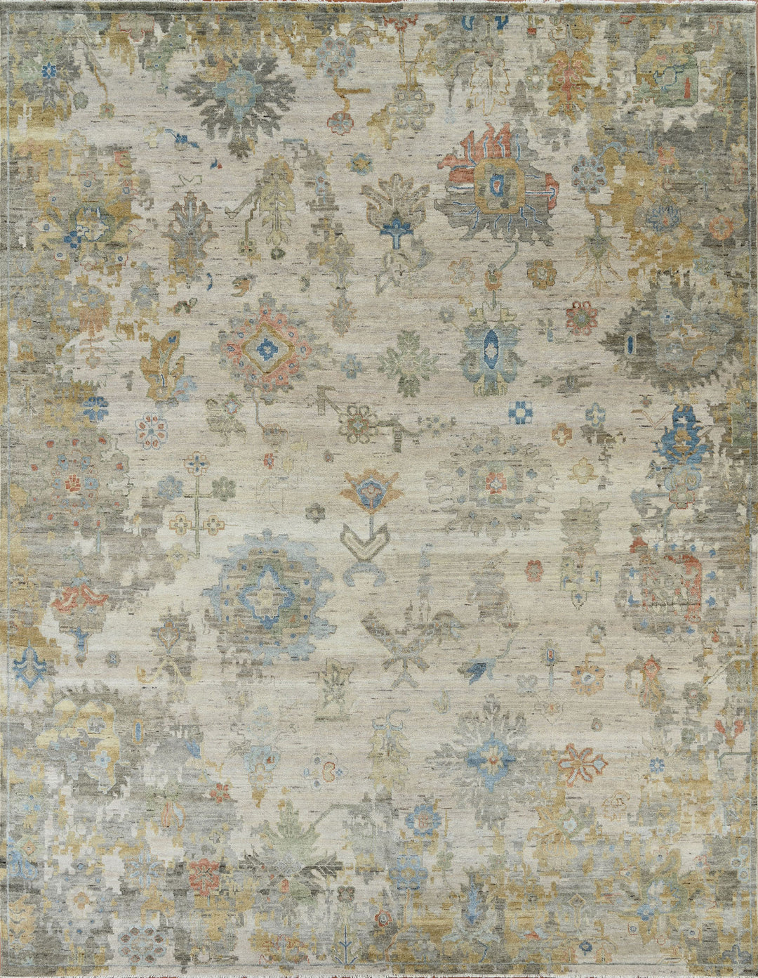 Traditional Beige/Tan Wool Area Rug: Mafi Signature Alaska AK-101 (Hand-Knotted Area Rug)