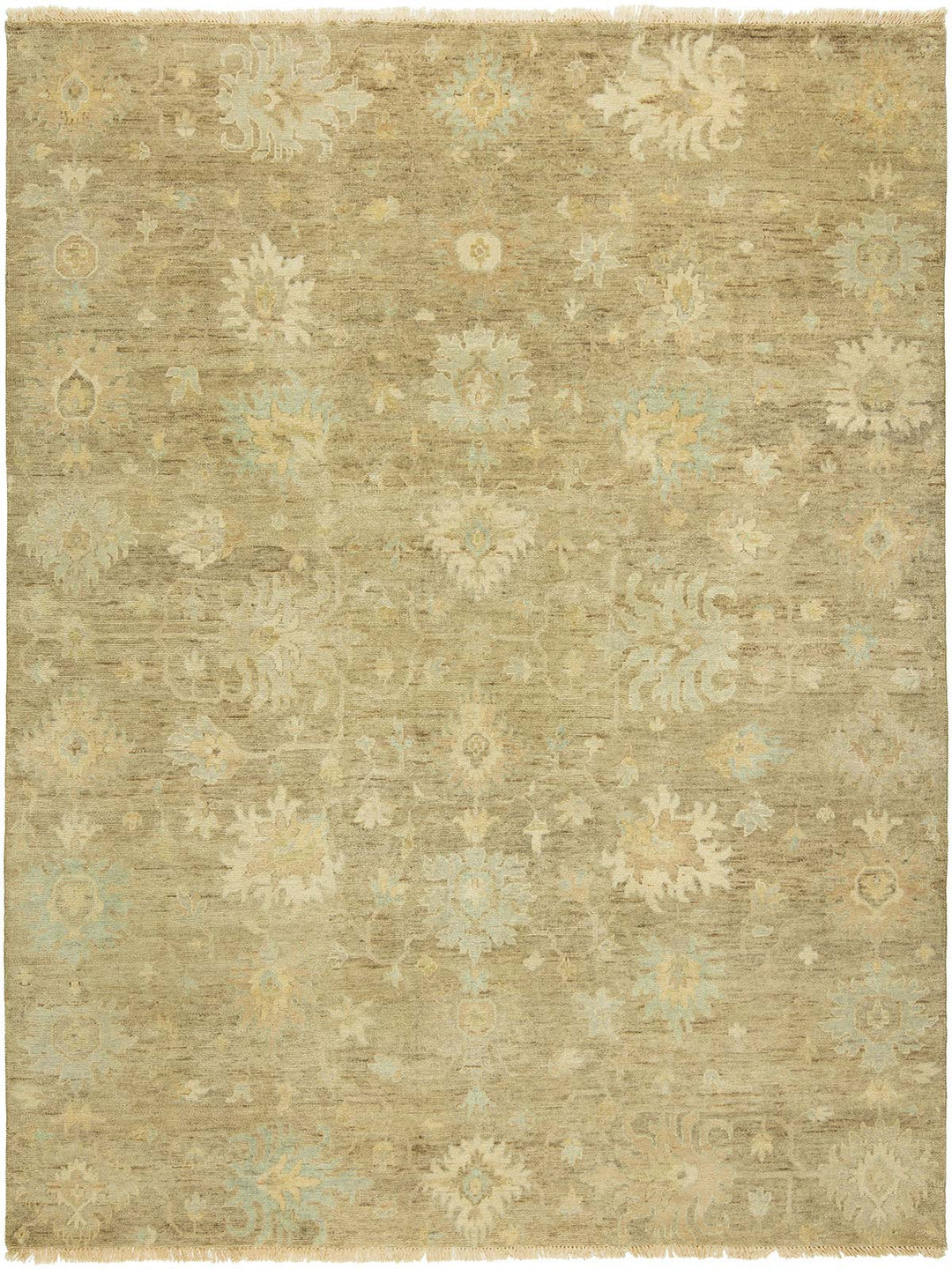Traditional Beige/Tan Wool Area Rug: Mafi Signature Alaska AK-109 (Hand-Knotted Area Rug)