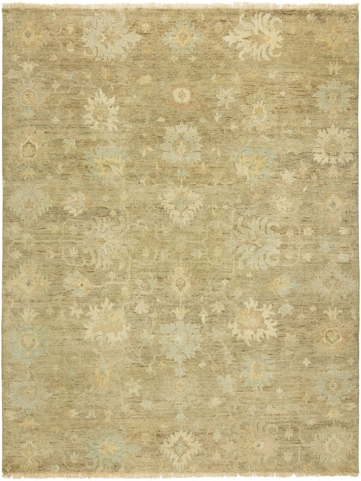 Traditional Beige/Tan Wool Area Rug: Mafi Signature Alaska AK-109 (Hand-Knotted Area Rug)