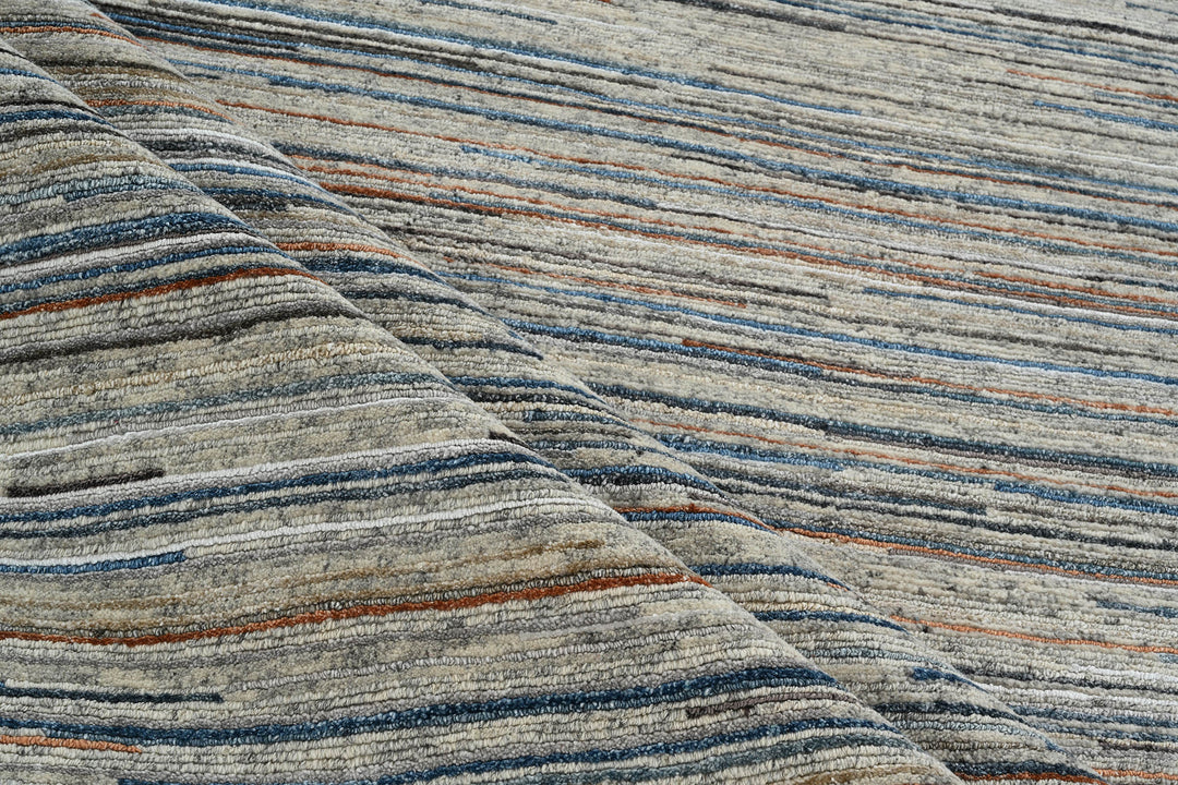 Mafi Signature | Amber | AM-3012: Natural/Blue Area Rug Mafi Rugs