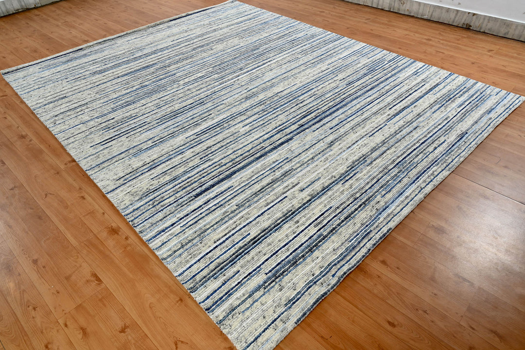Mafi Signature | Amber | AM-3018: Ivory/Blue Area Rug Mafi Rugs