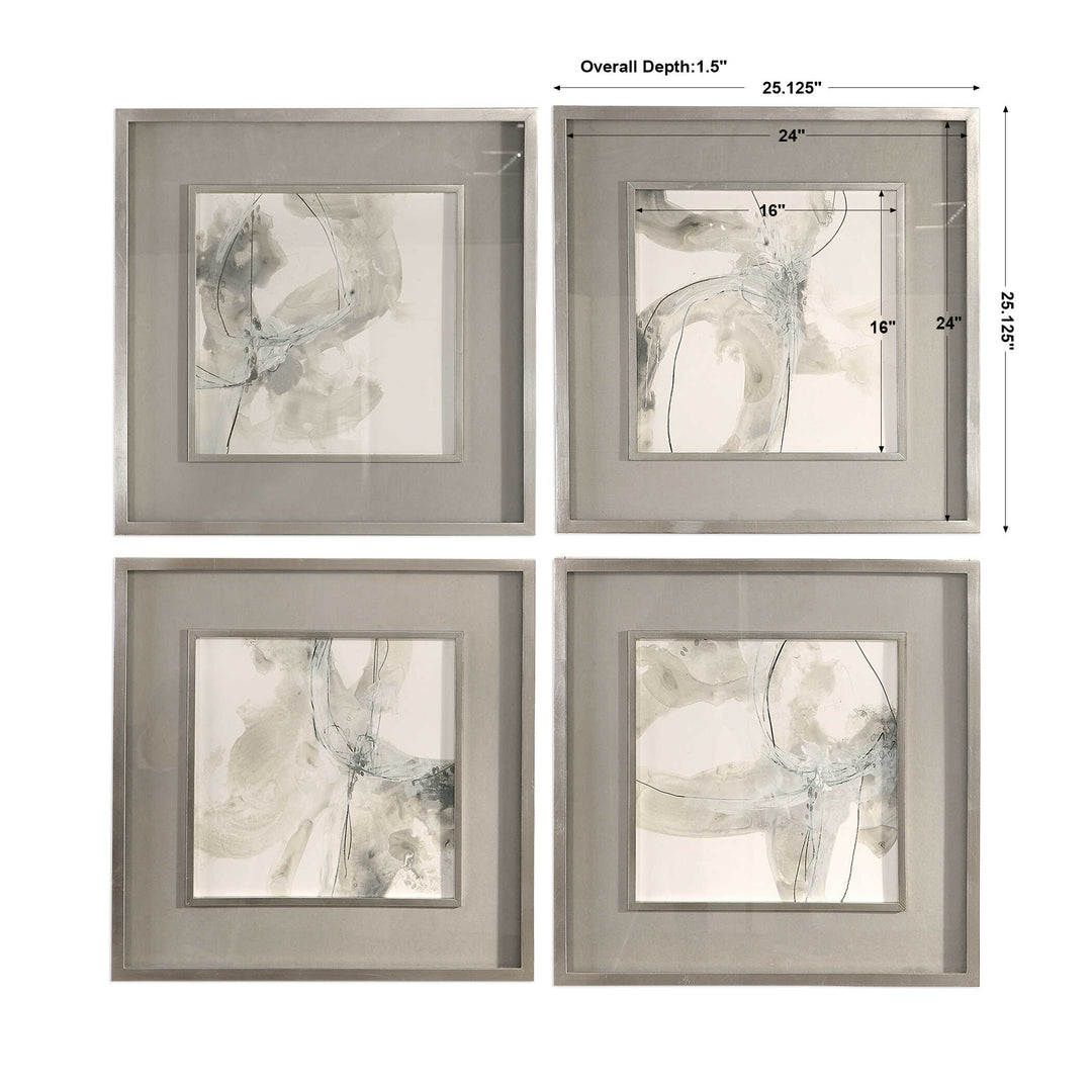 Divination Abstract Art Set of 4 Accessories Uttermost