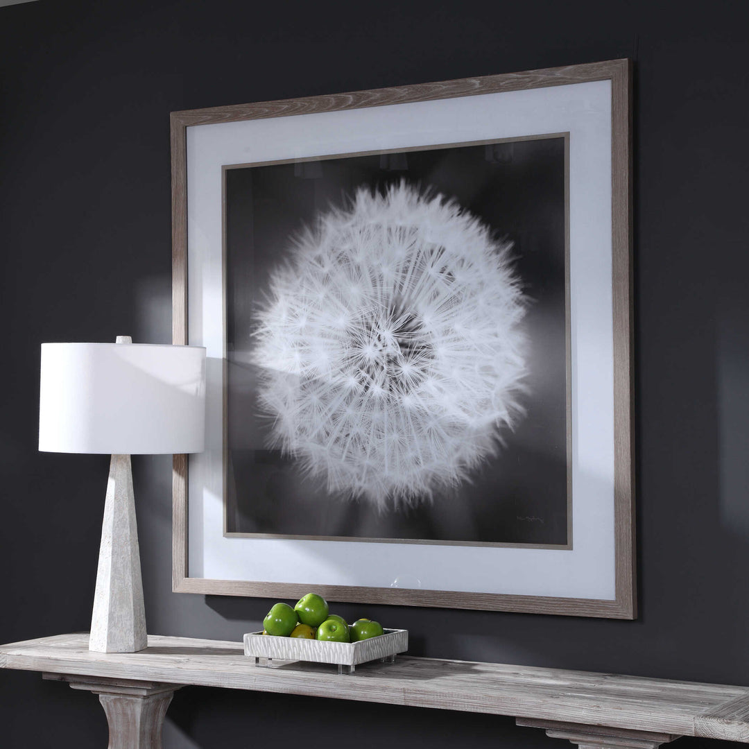 Dandelion Seedhead Framed Print Accessories Uttermost