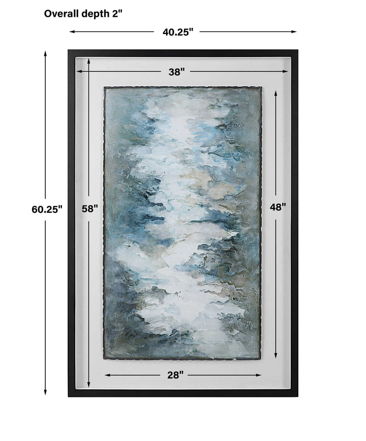 Lakeside Grande Framed Abstract Print Accessories Uttermost