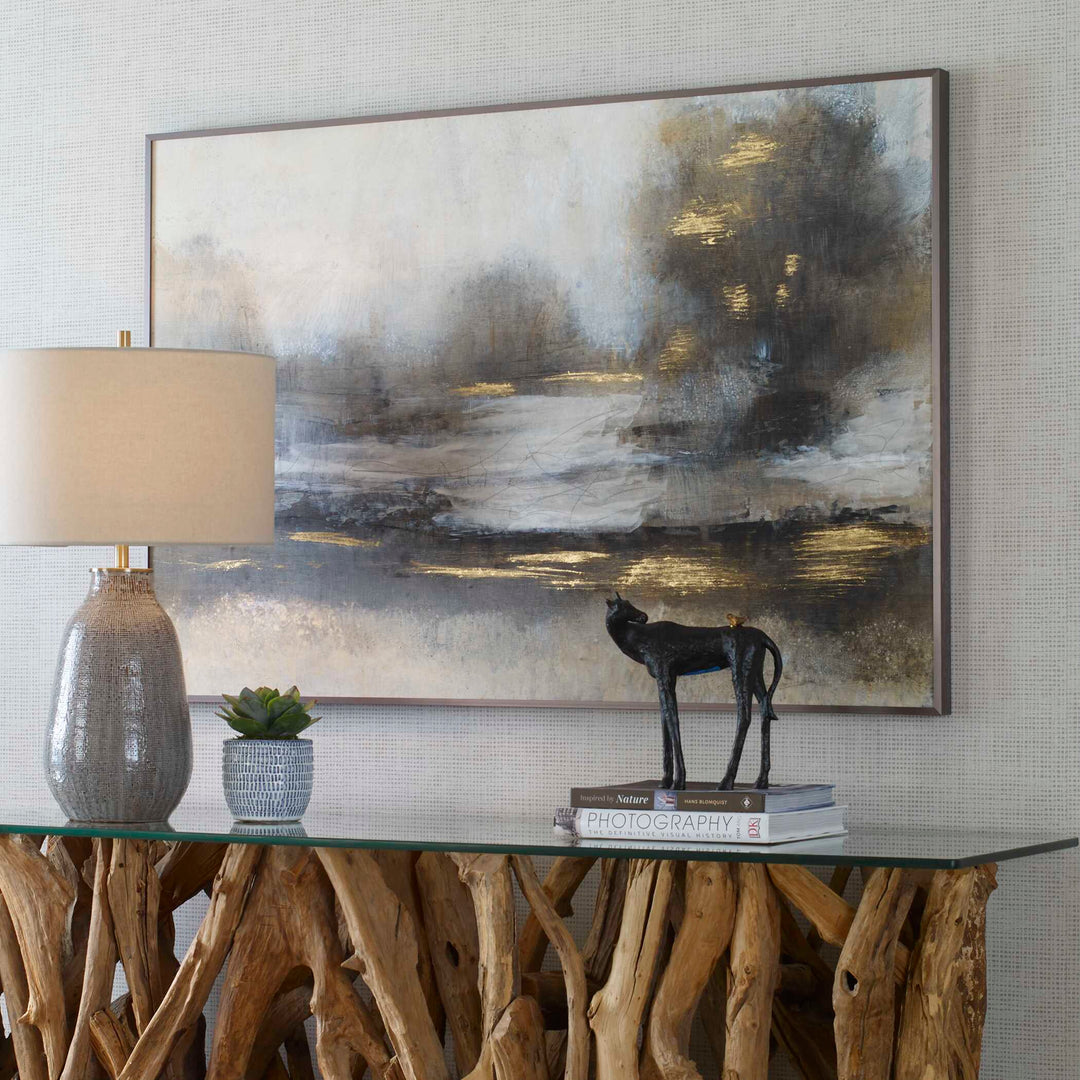Gilt Misty Landscape Framed Print Accessories Uttermost