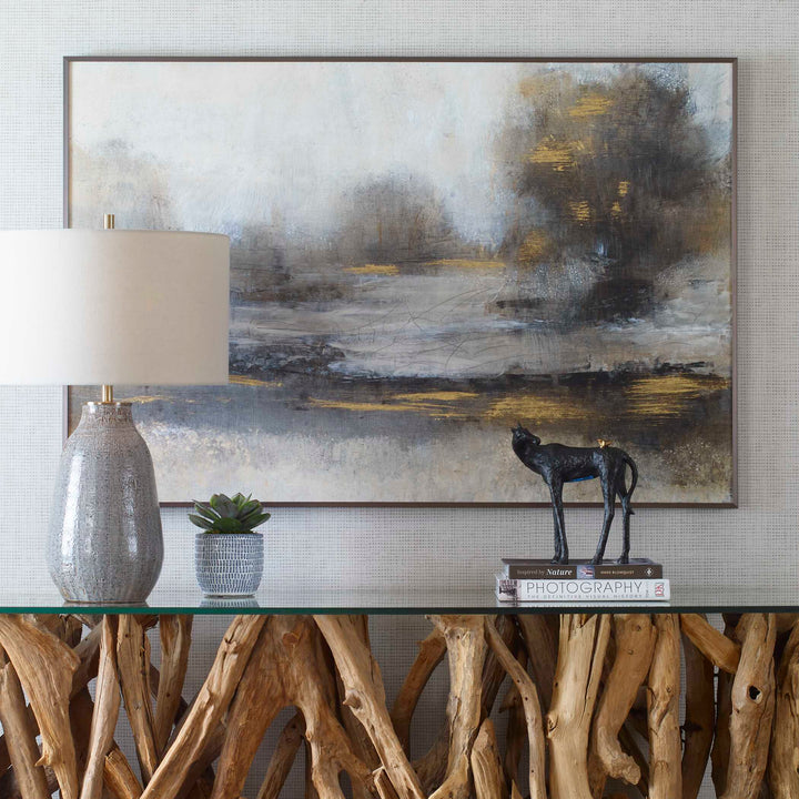 Gilt Misty Landscape Framed Print Accessories Uttermost