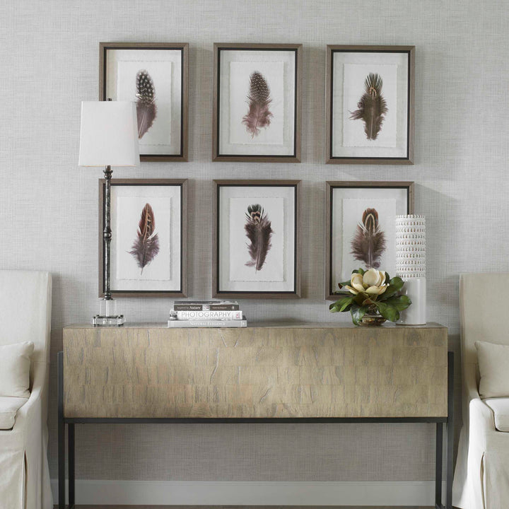 Birds Of A Feather Framed Prints Set of 6 Accessories Uttermost