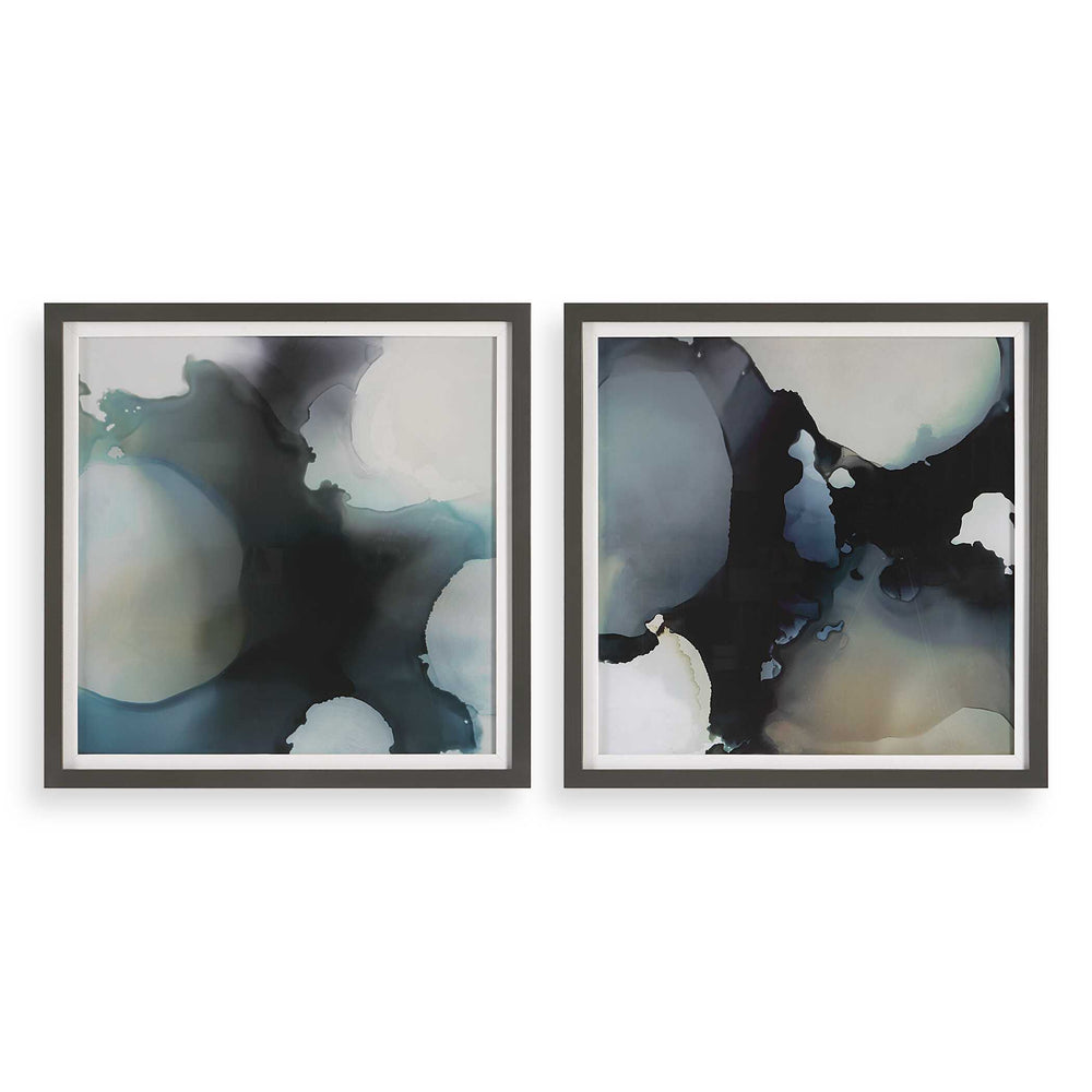 Telescopic Abstract Framed Prints Set of 2 Accessories Uttermost